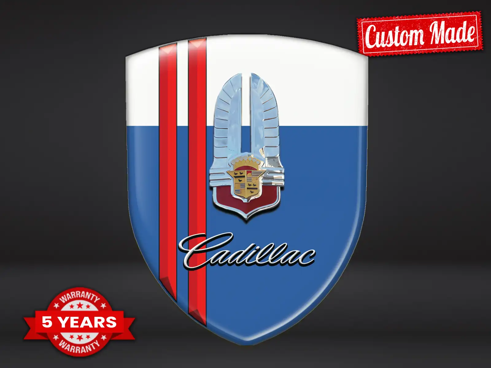 Cadillac Pegatina Silicona Pro Profesional Personalizable